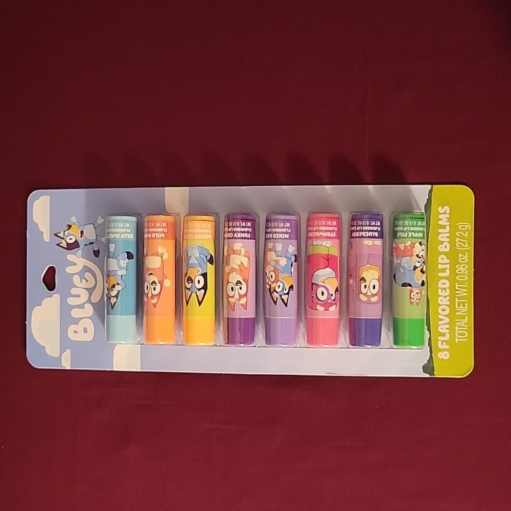 Bluey 8 pack Lip Balm by Centric Beauty